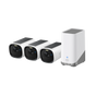 Kit supraveghere eufyCam E40, 2K HD, incarcare solara, 3 camere + Homebase 3