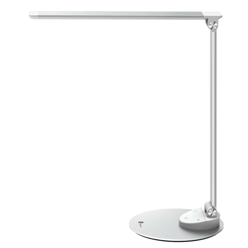 Lampa de birou TaoTronics TT-DL19 cu LED, 9W, port incarcare USB, argintie