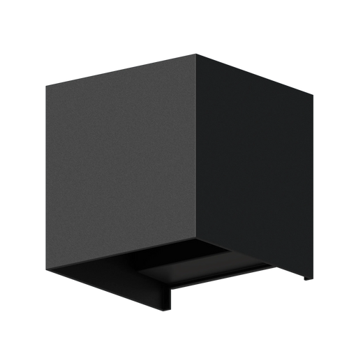 Lampa perete exterior LED Calex Bari Up & Down, 7W, IP54, alb cald, negru