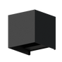 Lampa perete exterior LED Calex Bari Up & Down, 7W, IP54, alb cald, negru