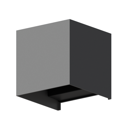 Lampa de perete exterior LED Calex Bari Up & Down, 7W, IP54, lumina alba calda, Gri Antracit