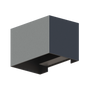 Lampa perete exterior LED Calex Venice, 7W, IP54, Gri Antracit