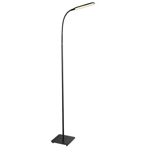 Lampadar LED TaoTronics TT-DL072 Pro, 10W, 550 lm, 3000-6000K, brat flexibil, 173 cm, Negru