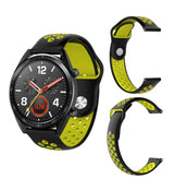 Curea silicon compatibila cu Galaxy Watch 42mm, Galaxy Watch 3 41mm, Negru