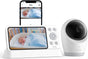 Baby Monitor Eufy E21, 4K UHD, Ecran 5'' 720p, Zoom 8X, Alb