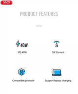 Cablu de date XO USB-C, 1.0 m