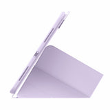 Husa Baseus compatibila cu iPad Pro 13 2024, MagSafe/Magnetic, policarbonat, TPU, Mov