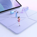 Husa Baseus compatibila cu iPad Pro 13 2024, MagSafe/Magnetic, policarbonat, TPU, Mov