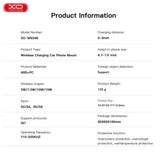 Suport auto wireless 15W XO WX046, Negru