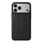 Husa telefon pentru Apple iPhone 16, model Suitcase Stripe, Neagra