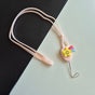 Snur decorativ silicon cu inel, Rainbow Star