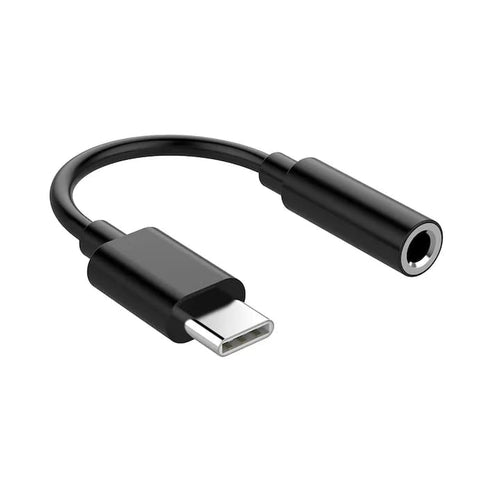 Adaptor USB-C la Jack 3.5mm Audio, Negru