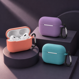 Husa silicon pentru Apple AirPods 4, Bleumarin