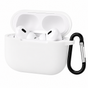Husa silicon pentru Apple AirPods 4, Alba