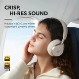 Căști Bluetooth Anker SoundCore Space One, ANC, Albe