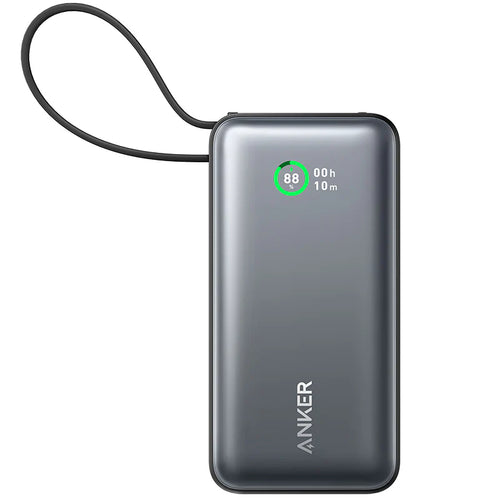 Anker Baterie Externa 10000mAh, 30W + Built-In Type-C Cable, Nano 545, Black - A1259G11
