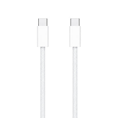 Cablu de date Apple USB-C la USB-C, 240W, 2m, pentru iPhone 15 / 15 Plus / 15 Pro / 15 Pro Max, Alb