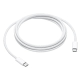 Cablu de date Apple USB-C la USB-C, 240W, 2m, pentru iPhone 15 / 15 Plus / 15 Pro / 15 Pro Max, Alb
