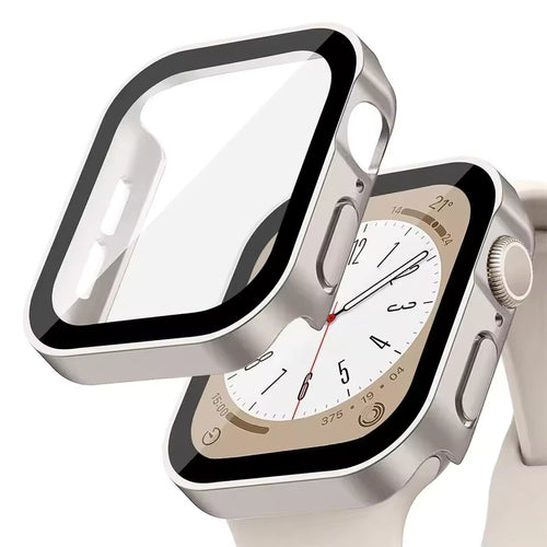 Husa Pc cu Sticla Temperata pentru Apple Watch, 45MM