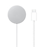 Incarcator wireless magnetic Apple 25W MagSafe cu USB-C pentru iPhone 17 / 17 Air / 17 Pro / 18 Pro / 18 Pro Max, Alb