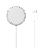 Incarcator wireless magnetic Apple 25W MagSafe cu USB-C pentru iPhone 17 / 17 Air / 17 Pro / 18 Pro / 18 Pro Max, Alb