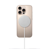 Incarcator wireless magnetic Apple 25W MagSafe cu USB-C pentru iPhone 17 / 17 Air / 17 Pro / 18 Pro / 18 Pro Max, Alb