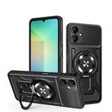 Husa cu inel OEM compatibila cu Xiaomi 15, Antisoc, TPU, ABS, Negru