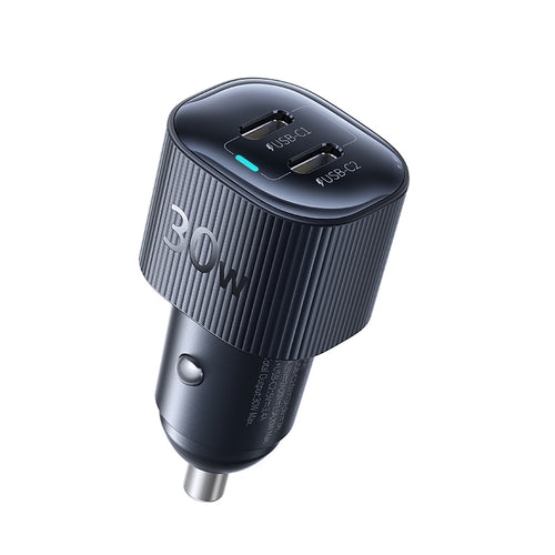 Incarcator auto Baseus PrimeTrip VP2 30W, 2 x USB-C, Negru