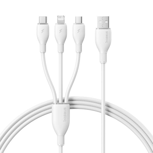 Cablu de date Baseus USB-C la Lightning la Micro-USB la USB-A, 1.3 m