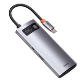 Hub Baseus Gleam 5-in-1, USB-C la 3x USB 3.0, USB-C PD 100W, HDMI