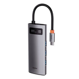 Hub Baseus Gleam 5-in-1, USB-C la 3x USB 3.0, USB-C PD 100W, HDMI
