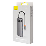 Hub Baseus Gleam 5-in-1, USB-C la 3x USB 3.0, USB-C PD 100W, HDMI