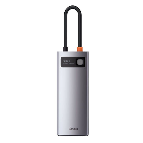Hub Baseus Gleam 5-in-1, USB-C la 3x USB 3.0, USB-C PD 100W, HDMI