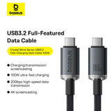 Cablu de date Baseus USB-C, 1.5 m