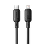 Cablu de date Baseus Type-C la Lightning, 1m, 20W, Negru