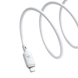 Cablu de date Baseus Type-C la Lightning, 2m, 20W, Alb