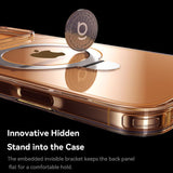 Husa cu inel Baseus compatibila cu iPhone 17 Pro Max, MagSafe/Magnetic, TPU, Alb