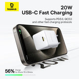 Incarcator Baseus 20W USB-C, cu cablu USB-C la Lightning inclus e0116400