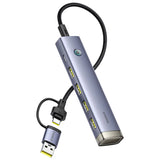 Hub Baseus UltraJoy 4-in-1, USB-C/USB-A la 4x USB 3.2
