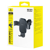 Suport auto Baseus Metal Age Go, cu prindere pe grila ventilatie, negru