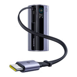 Baseus Baterie Externa 10000mAh, 100W + Built-In Type-C Cable, Energeek GR11 Gri - E0027A01