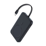 Baterie externa Baseus EnerFill FM11 Magnetic 10000 mAh 30W cu cablu Type-C integrat, Neagra