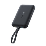 Baterie externa Baseus EnerFill FM11 Magnetic 10000 mAh 30W cu cablu Type-C integrat, Neagra