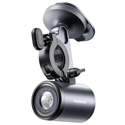 Suport bicicleta/motocicleta Baseus PrimeTrip 2-in-1 cu lumina LED – negru (C12569000121-00)