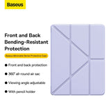 Husa Baseus compatibila cu iPad Pro 11" 2018, iPad Pro 11" 2020, MagSafe/Magnetic, policarbonat, TPU, Negru