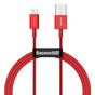 Cablu de date Baseus Lightning la USB-A, 1.0 m