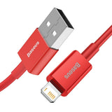 Cablu de date Baseus Lightning la USB-A, 1.0 m