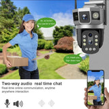 Camera supraveghere exterior Smart, PTZ, WiFi, 4MP, zoom optic 10×, V380 Pro - SC23-W-DL