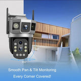 Camera supraveghere exterior Smart, PTZ, WiFi, 4MP, zoom optic 10×, V380 Pro - SC23-W-DL