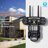 Camera supraveghere exterior Smart PTZ Wi-Fi 6MP V380 Pro - SC28-W